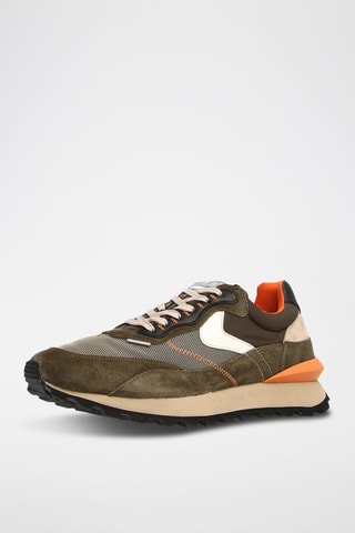 Leren Sneakers Qwark Hype - Kaki
