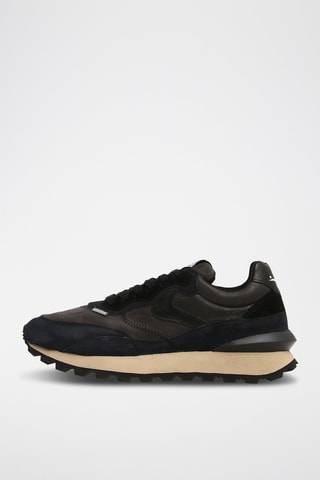 Leren Sneakers Qwark Hype - Zwart
