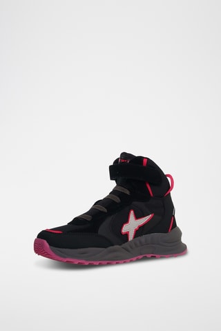 Hoge Nubuck Sneakers - Zwart