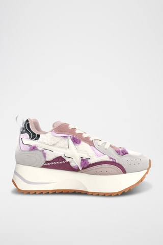 Nubuck Platform Sneakers - Grijs