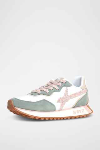 Leren Sneakers - Zeegroen