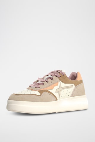 Leren Sneakers - Beige