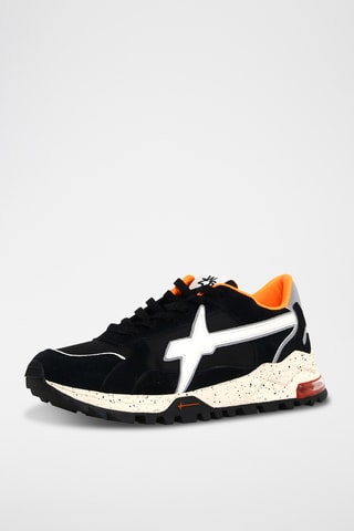 Nubuck Sneakers - Zwart en Wit