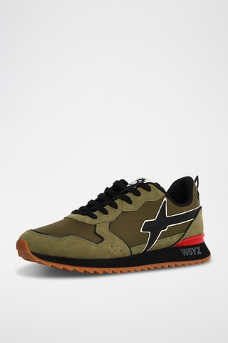 Nubuck Sneakers - Olijfgroen