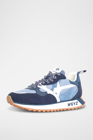Leren Sneakers - Marineblauw