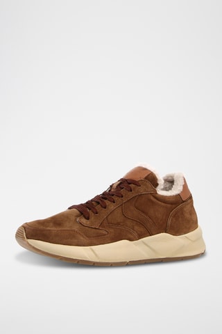 Nubuck Gevoerde Sneakers - Bruin