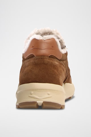 Nubuck Gevoerde Sneakers - Bruin