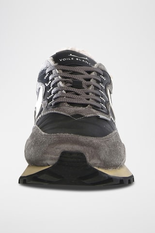 Leren Gevoerde Sneakers - Zwart