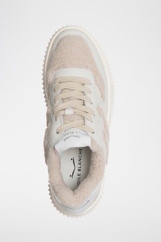 Leren Gevoerde Sneakers - Wit