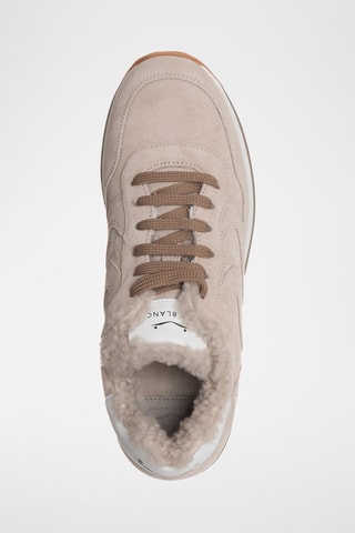 Nubuck Gevoerde Sneakers - Beige