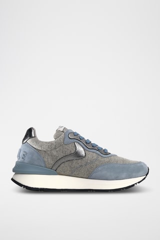 Leren Sneakers - Grijs
