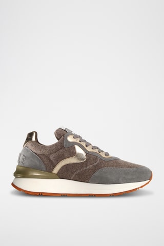 Leren Sneakers - Grijs