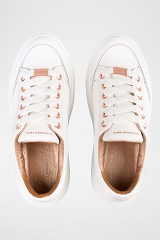 Leren Platform Sneakers - Wit