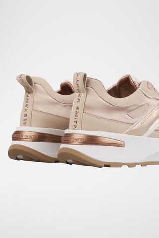 Platform Sneakers - ivoorlkeurig en roségoudkleurig