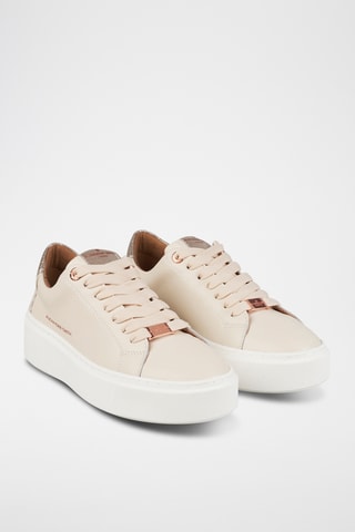 Leren Sneakers - Beige
