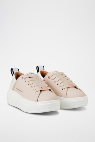 Platform Sneakers - Beige