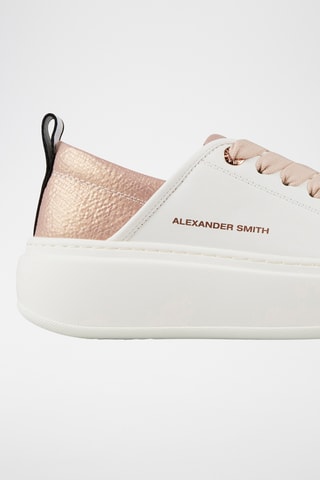 Platform Sneakers - Wit en Nude