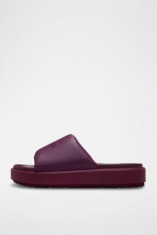 Claquettes en cuir Sophia - Bordeaux - Jordan