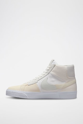 SB Zoom Blazer Mid Premium en cuir - Blanc - Nike