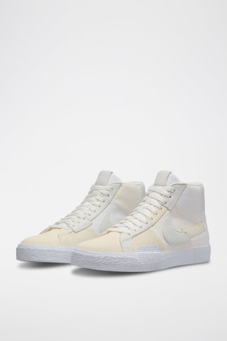 SB Zoom Blazer Mid Premium en cuir - Blanc - Nike