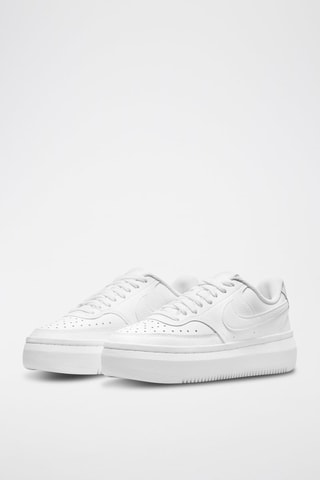 Nike Court Vision Alta en cuir - Blanc