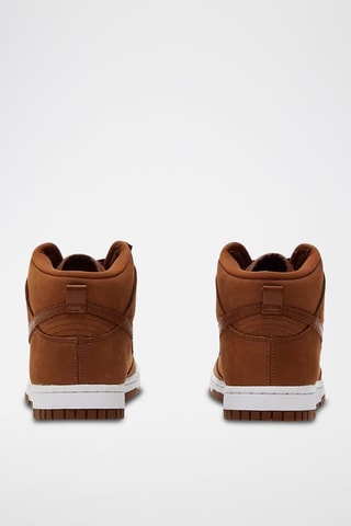 Nike Dunk High en cuir de veau - Marron