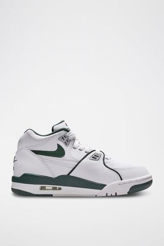 Nike Air Flight 89 en cuir - Blanc et vert foncé
