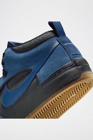 Nike SB React en cuir et satin Leo Baker - Bleu marine