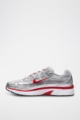 Nike P-6000 en cuir - Argenté et rouge