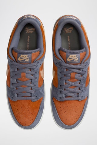 SB Dunk Low Pro en nubuck - Gris et orange - Nike