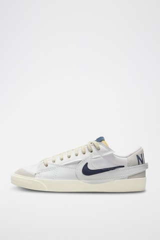 Blazer Low '77 Jumbo SE en cuir - Ecru et bleu marine