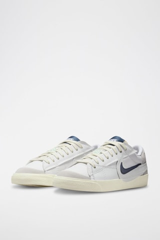 Blazer Low '77 Jumbo SE en cuir - Ecru et bleu marine