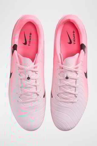 Tiempo Legend 10 Academy MG en cuir - Rose et noir - Nike