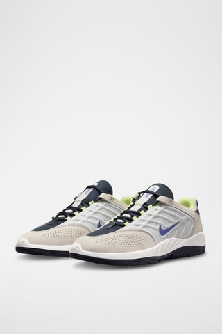 Vertebrae en cuir - Blanc et gris clair - Nike