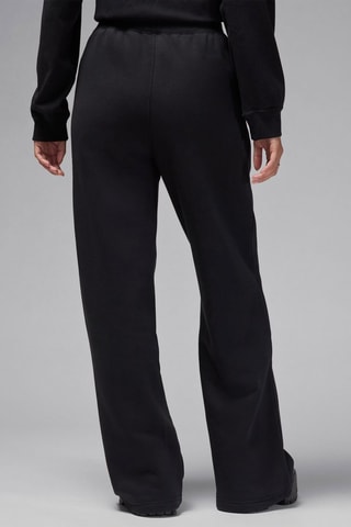 Pantalon ample polaire taille haute - Noir