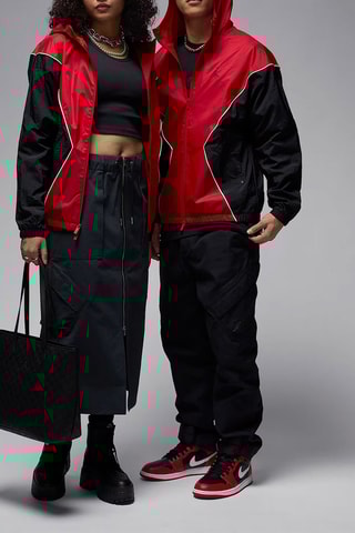 Veste à capuche - Rouge