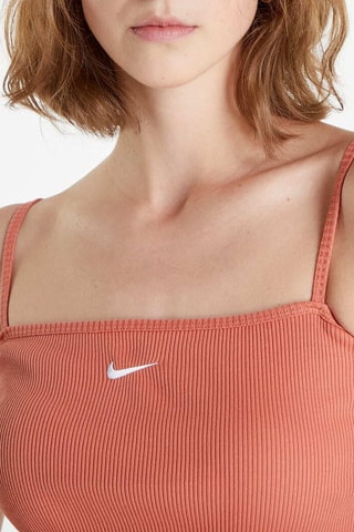Crop top Nike Essential mini swoosh - Orange