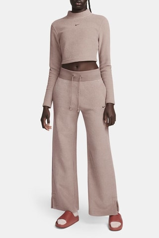 Crop top polaire Phoenix Plush - Mauve - Nike