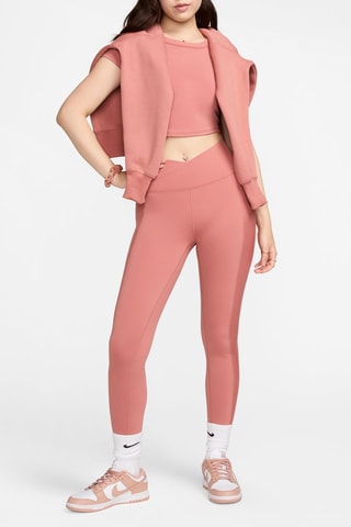 Legging de fitness 7/8 taille haute One Wrap - Rose - Nike