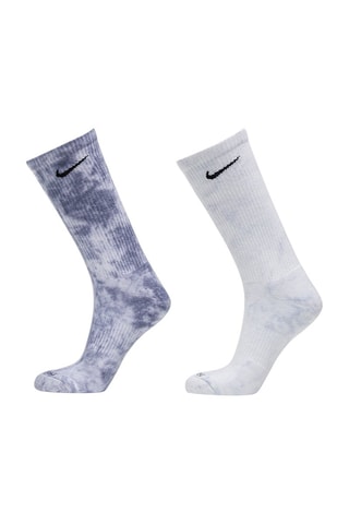 2 paires de chaussettes tie and dye Everyday Plus - Bleu clair et blanc