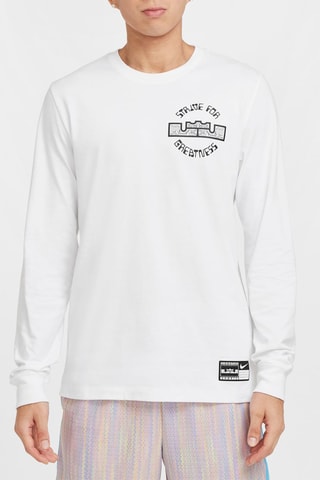 T-shirt regular de basketball LeBron James - Blanc - Nike