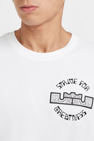 T-shirt regular de basketball LeBron James - Blanc - Nike