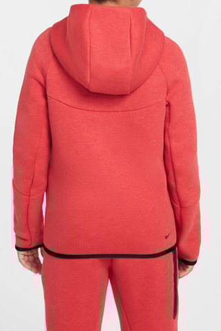 Sweat polaire à capuche - Rouge