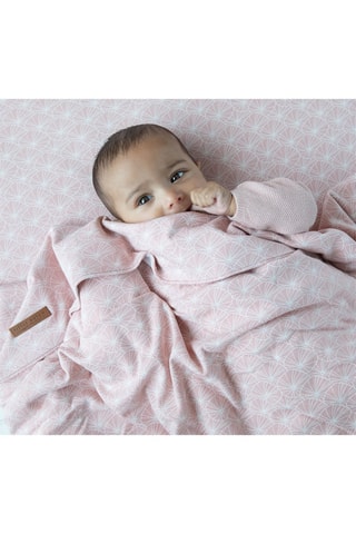 Capa de edredão - Rosa e branco - 70 x 100 cm