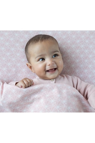 Capa de edredão - Rosa e branco - 70 x 100 cm