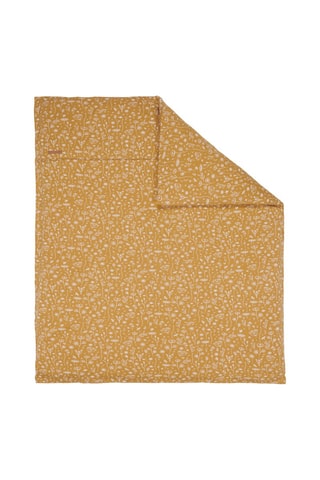 Capa de edredão - Mostarda e cru - 70 x 100 cm