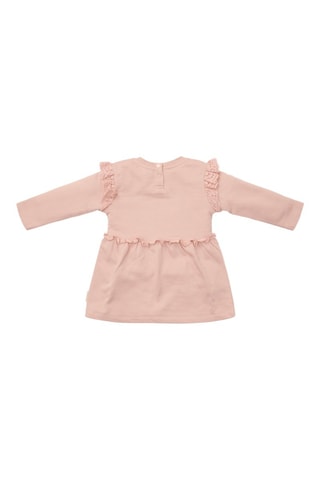 Vestido em algodão biológico - Rosa