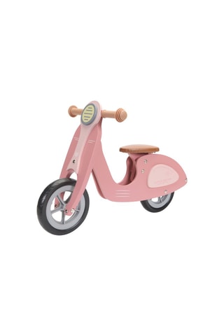 Bicicleta sem pedais de madeira - Rosa