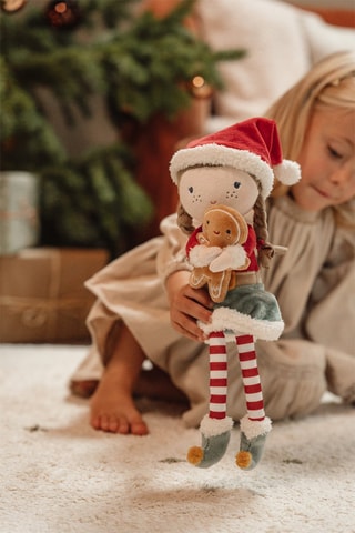 Boneca de Natal Rosa - A partir de 12 meses