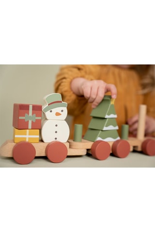Comboio de Natal em madeira - A partir dos 12 meses